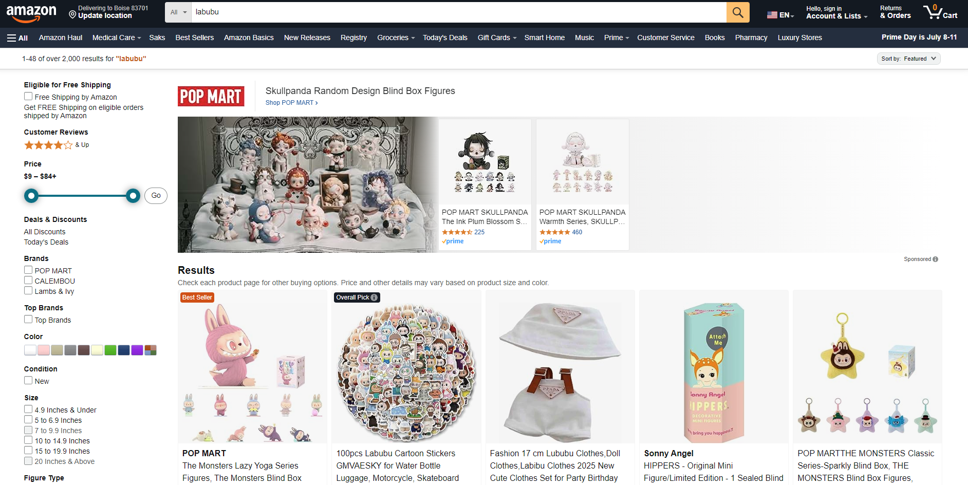 Amazon screenshot